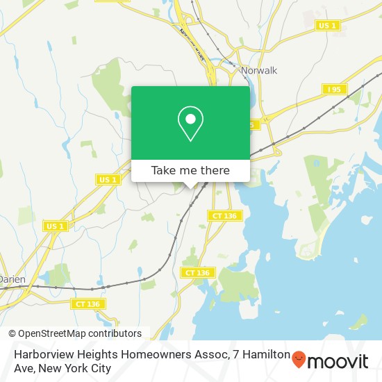 Mapa de Harborview Heights Homeowners Assoc, 7 Hamilton Ave