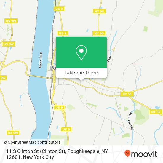 11 S Clinton St (Clinton St), Poughkeepsie, NY 12601 map