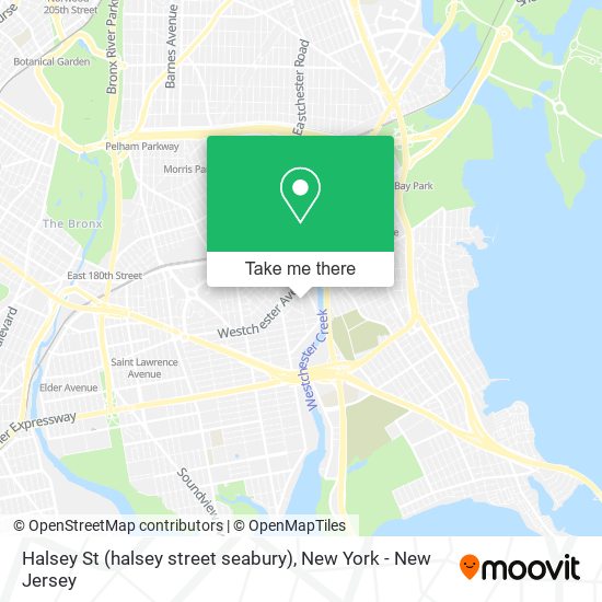 Mapa de Halsey St (halsey street seabury)
