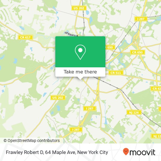 Frawley Robert D, 64 Maple Ave map