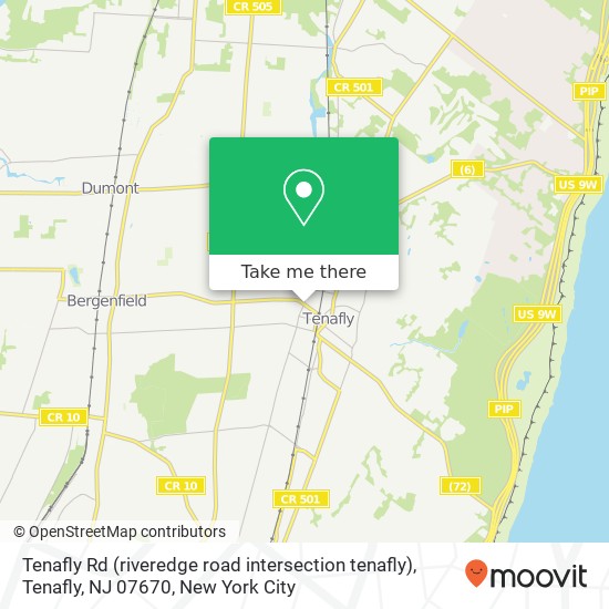 Mapa de Tenafly Rd (riveredge road intersection tenafly), Tenafly, NJ 07670