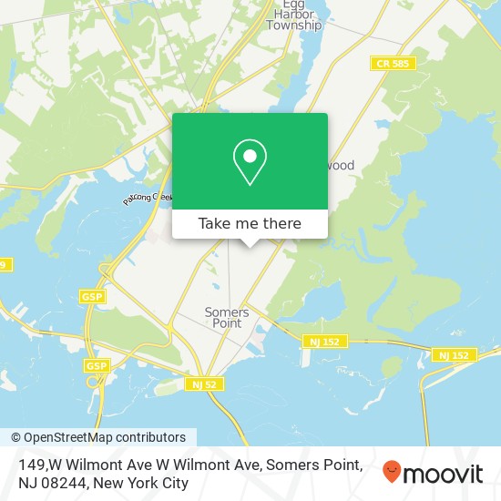 149,W Wilmont Ave W Wilmont Ave, Somers Point, NJ 08244 map