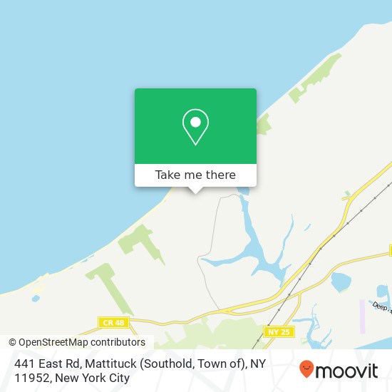 Mapa de 441 East Rd, Mattituck (Southold, Town of), NY 11952