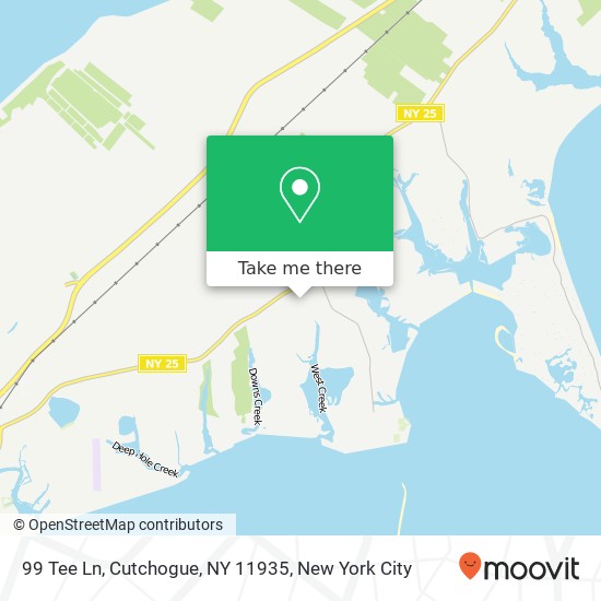 Mapa de 99 Tee Ln, Cutchogue, NY 11935