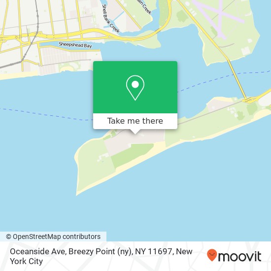 Oceanside Ave, Breezy Point (ny), NY 11697 map