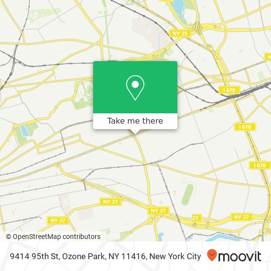 Mapa de 9414 95th St, Ozone Park, NY 11416