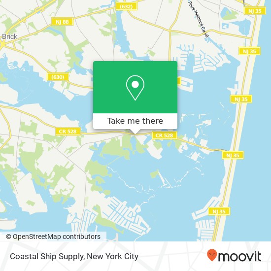 Mapa de Coastal Ship Supply, 321 Mantoloking Rd