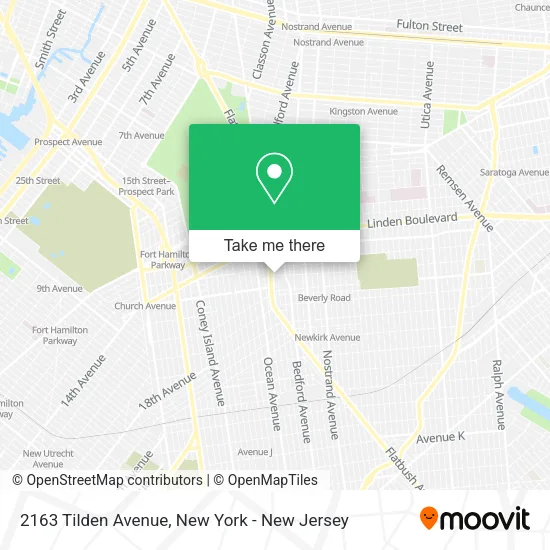 2163 Tilden Avenue map