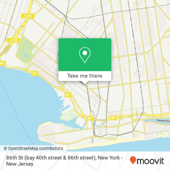 86th St (bay 40th street & 86th street) map