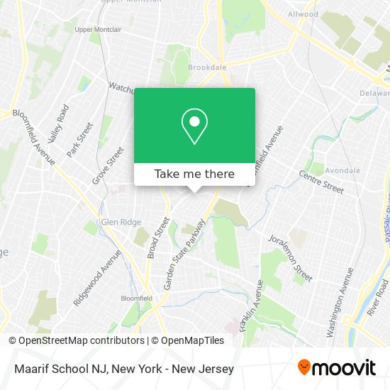 Maarif School NJ map