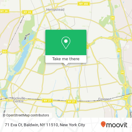 71 Eva Ct, Baldwin, NY 11510 map
