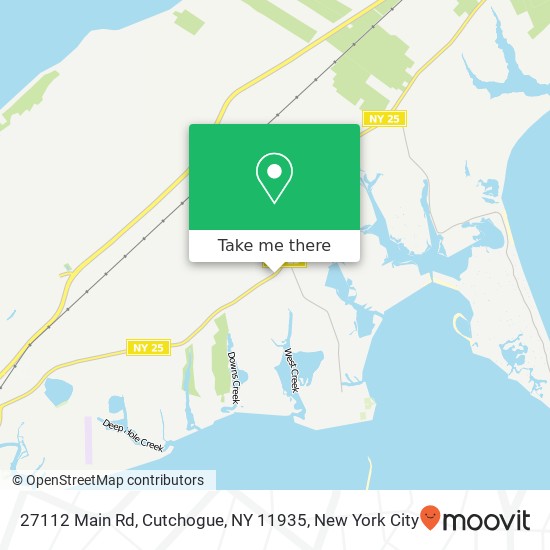 Mapa de 27112 Main Rd, Cutchogue, NY 11935