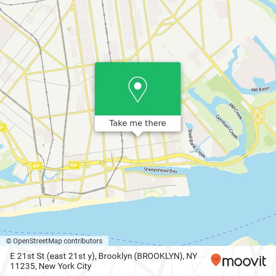 E 21st St (east 21st y), Brooklyn (BROOKLYN), NY 11235 map