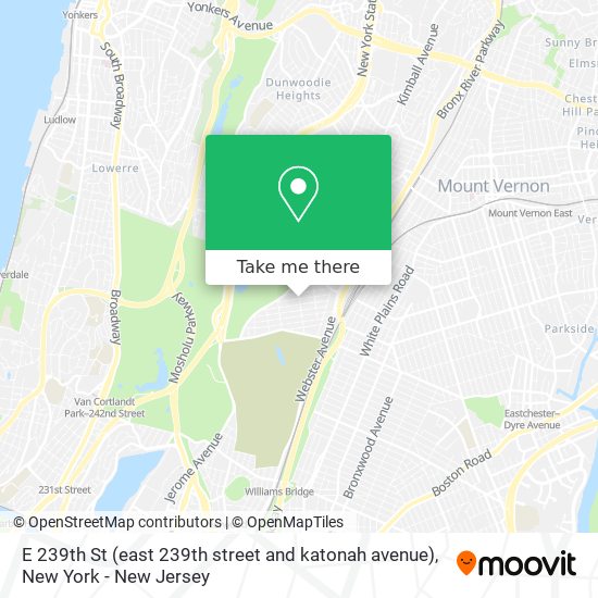 E 239th St (east 239th street and katonah avenue) map