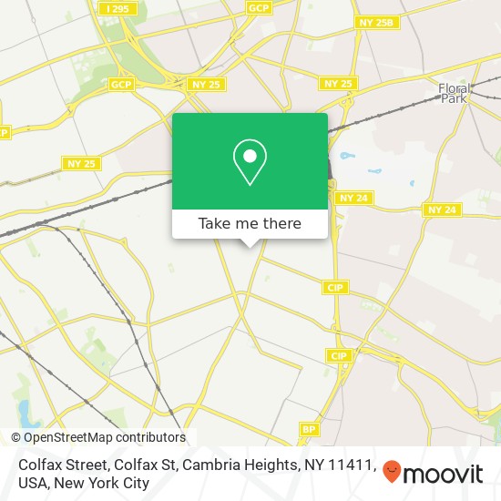 Colfax Street, Colfax St, Cambria Heights, NY 11411, USA map