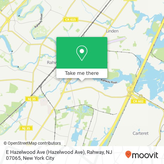 E Hazelwood Ave (Hazelwood Ave), Rahway, NJ 07065 map