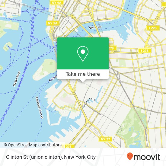 Mapa de Clinton St (union clinton), Brooklyn, NY 11231