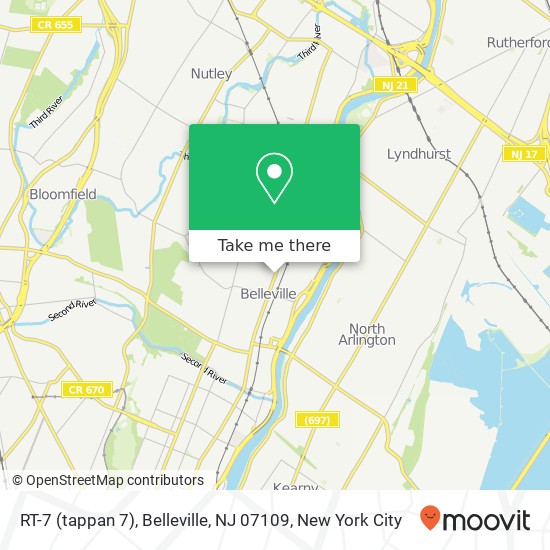 RT-7 (tappan 7), Belleville, NJ 07109 map