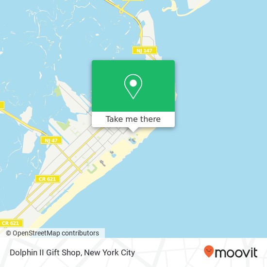 Mapa de Dolphin II Gift Shop, 2310 Boardwalk Wildwood, NJ 08260