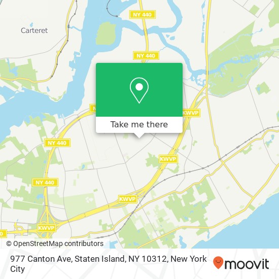 977 Canton Ave, Staten Island, NY 10312 map