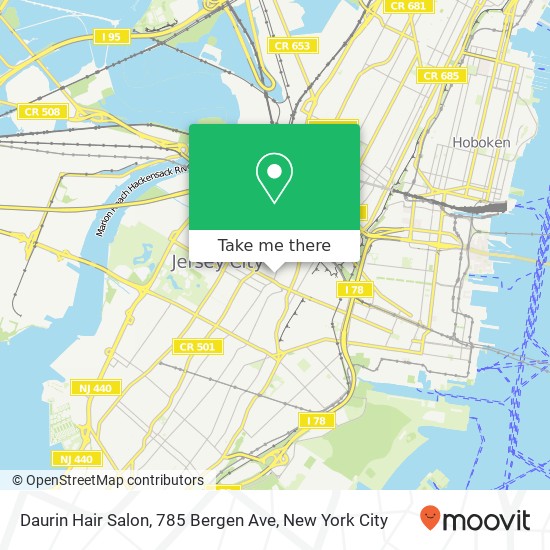 Daurin Hair Salon, 785 Bergen Ave map