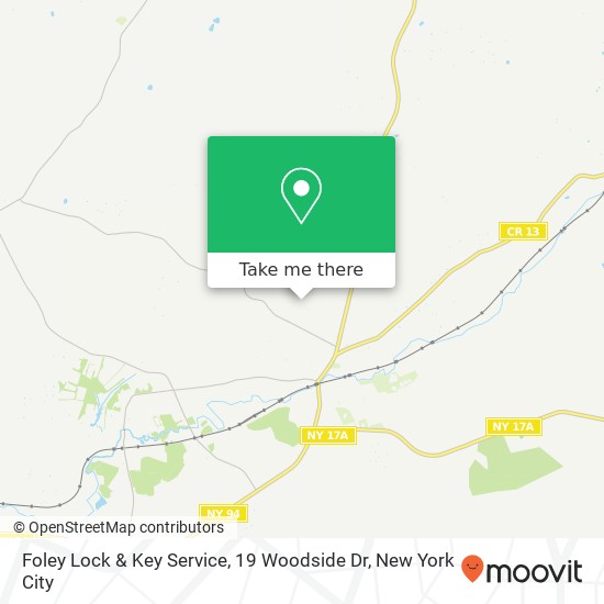 Mapa de Foley Lock & Key Service, 19 Woodside Dr