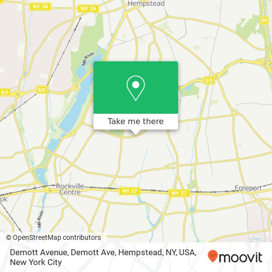 Demott Avenue, Demott Ave, Hempstead, NY, USA map