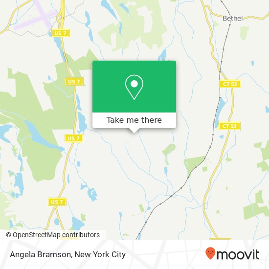 Mapa de Angela Bramson, 155 Long Ridge Rd