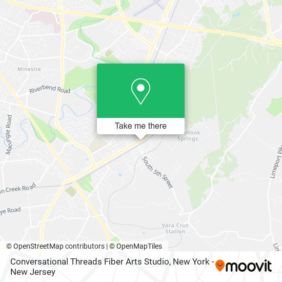 Mapa de Conversational Threads Fiber Arts Studio