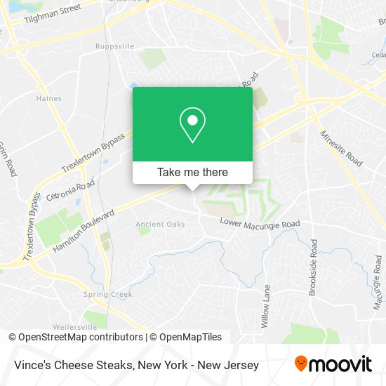 Mapa de Vince's Cheese Steaks