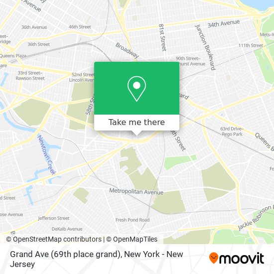 Mapa de Grand Ave (69th place grand)