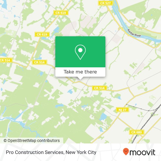 Pro Construction Services map