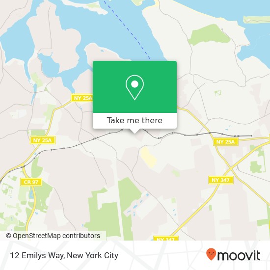 Mapa de 12 Emilys Way, 12 Emilys Way, Setauket- East Setauket, NY 11733, USA