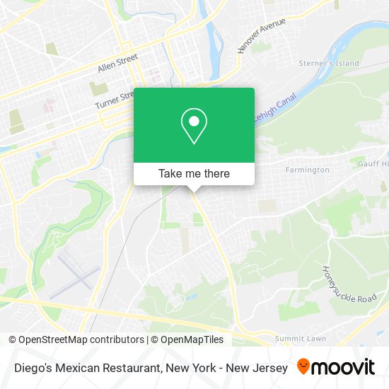 Diego's Mexican Restaurant map