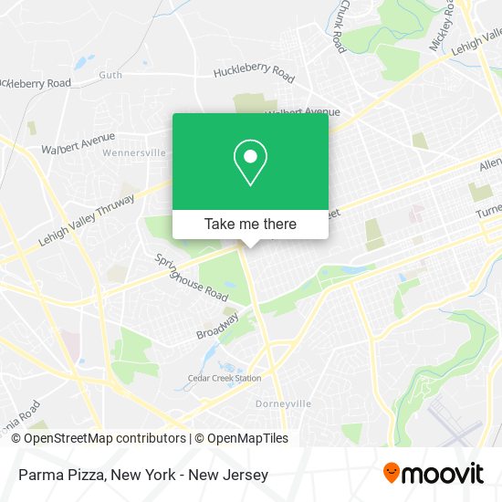 Parma Pizza map