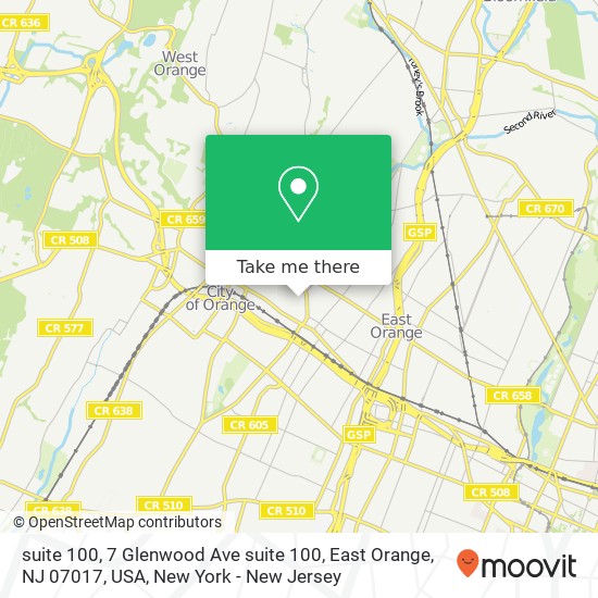 suite 100, 7 Glenwood Ave suite 100, East Orange, NJ 07017, USA map
