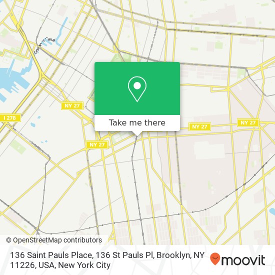 136 Saint Pauls Place, 136 St Pauls Pl, Brooklyn, NY 11226, USA map