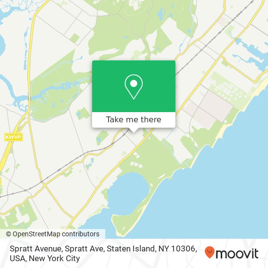 Mapa de Spratt Avenue, Spratt Ave, Staten Island, NY 10306, USA