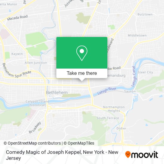 Mapa de Comedy Magic of Joseph Keppel