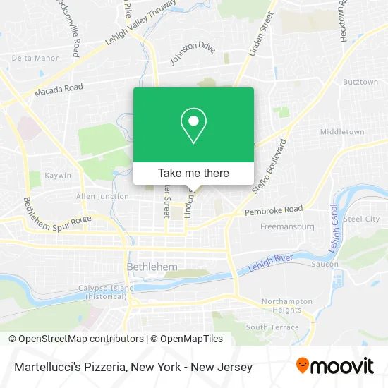 Martellucci's Pizzeria map