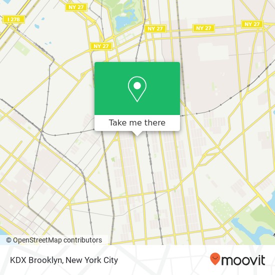 Mapa de KDX Brooklyn, 1202 Avenue J Brooklyn, NY 11230