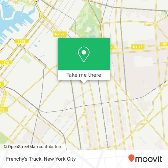 Mapa de Frenchy's Truck, 599 E 7th St Brooklyn, NY 11218