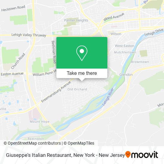 Giuseppe's Italian Restaurant map
