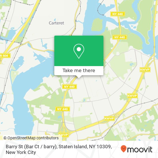 Mapa de Barry St (Bar Ct / barry), Staten Island, NY 10309