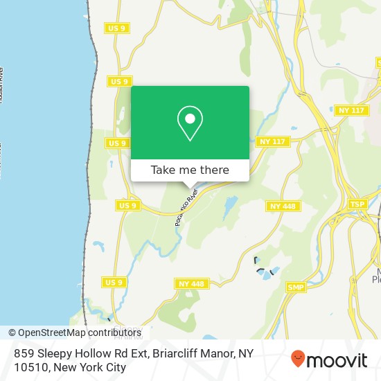 Mapa de 859 Sleepy Hollow Rd Ext, Briarcliff Manor, NY 10510