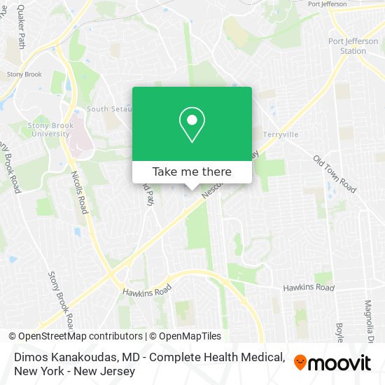 Dimos Kanakoudas, MD - Complete Health Medical map