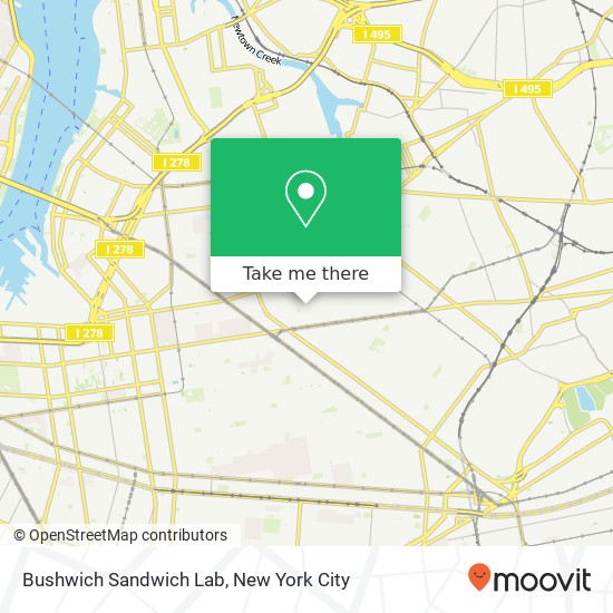 Bushwich Sandwich Lab, 143 Troutman St Brooklyn, NY 11206 map