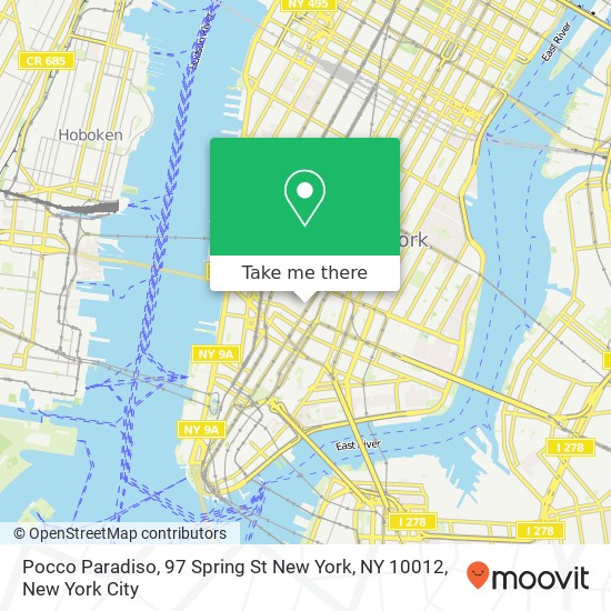 Pocco Paradiso, 97 Spring St New York, NY 10012 map