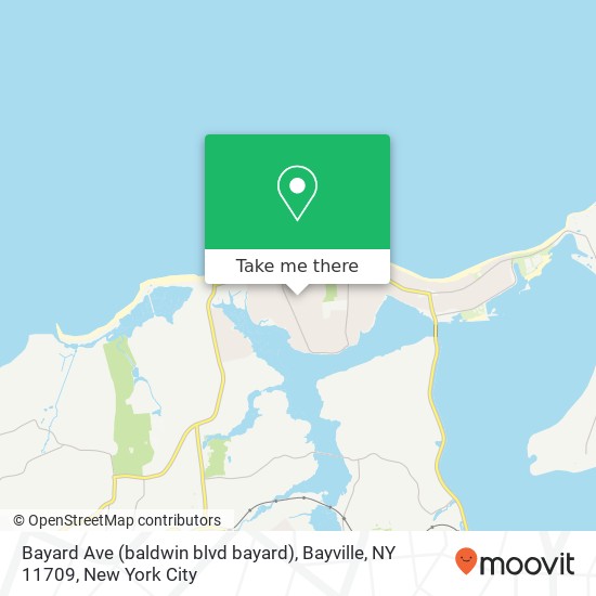 Mapa de Bayard Ave (baldwin blvd bayard), Bayville, NY 11709