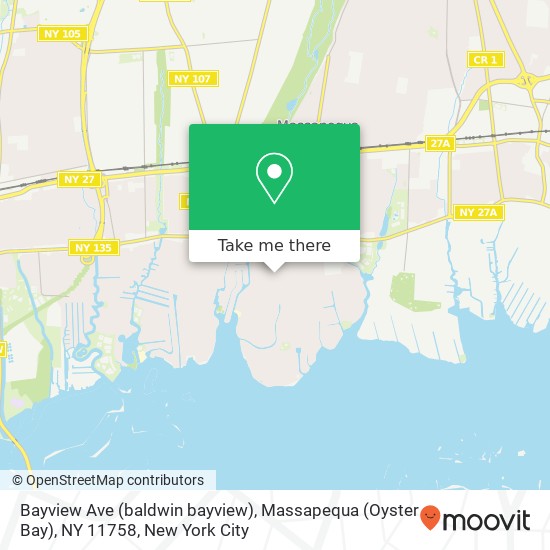 Bayview Ave (baldwin bayview), Massapequa (Oyster Bay), NY 11758 map